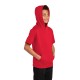 Sport-Tek Youth Sport-Wick Fleece Short Sleeve Hooded Pullover. YST251