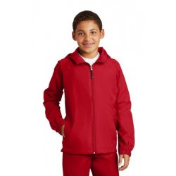 Sport-Tek Youth Hooded Raglan Jacket. YST73