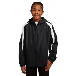 Sport-Tek Youth Fleece-Lined Colorblock Jacket. YST81