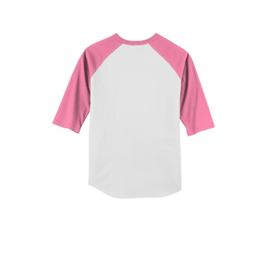 Sport-Tek Youth Colorblock Raglan Jersey. YT200