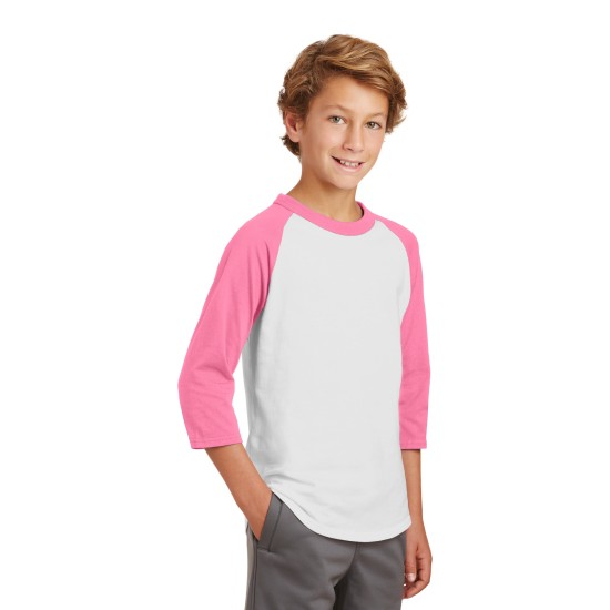 Sport-Tek Youth Colorblock Raglan Jersey. YT200