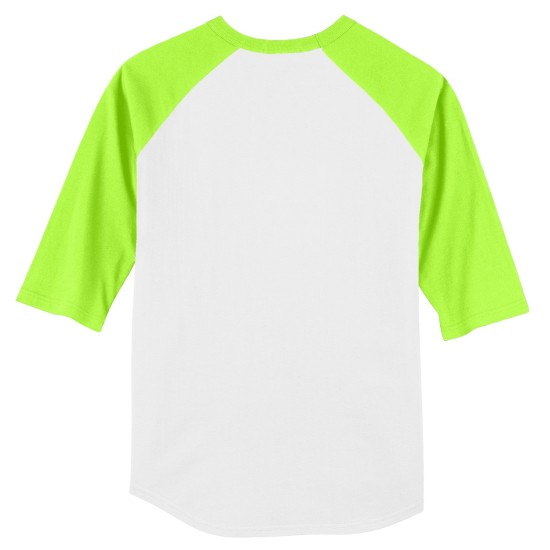 Sport-Tek Youth Colorblock Raglan Jersey. YT200