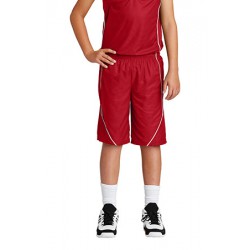 Sport-Tek Youth PosiCharge Mesh Reversible Spliced Short. YT565