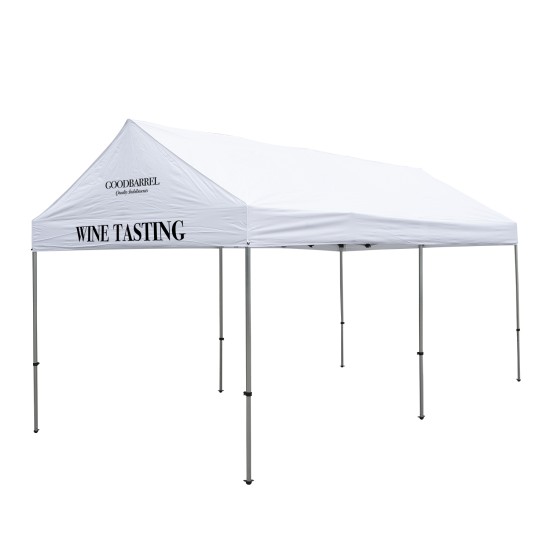 10' x 20' Premium Gable Tent Kit - 2 Location Full-Color Imprint
