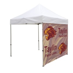 8' Tent Wall with Middle Zipper (Dye Sublimated, Single-Sided)