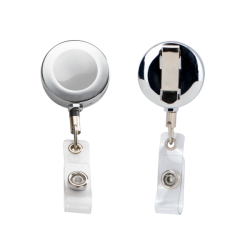 Metal Retractable Badge Reel with Belt Clip