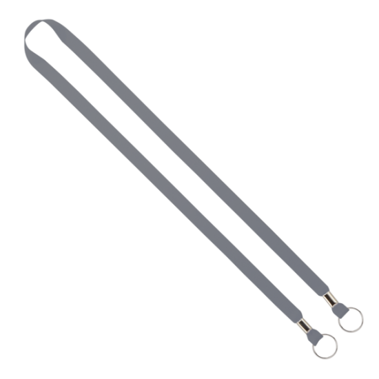 Import Rush 1/2" Polyester 2-Ended Lanyard with Dual Silver Metal Crimp & Split-Ring