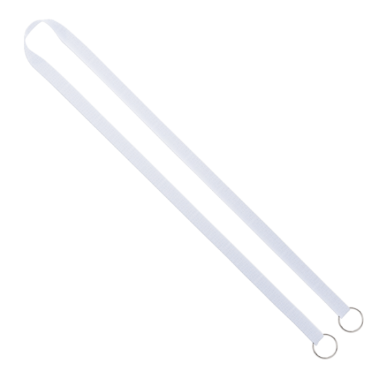 Import Rush 1/2" Polyester 2-Ended Lanyard with Dual Sewn Silver Metal Split-Ring