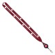 Color: Burgundy (SnugZ) Import Rush 5/8" Polyester Lanyard with Silver Crimp & Badge Reel