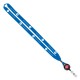Color: Electric Blue (SnugZ) Import Rush 5/8" Polyester Lanyard with Silver Crimp & Badge Reel