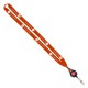 Color: Orange (SnugZ) Import Rush 5/8" Polyester Lanyard with Silver Crimp & Badge Reel