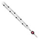 Color: White (SnugZ) Import Rush 5/8" Polyester Lanyard with Silver Crimp & Badge Reel