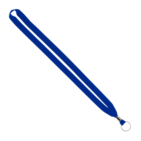 Import Rush 5/8" Polyester Lanyard with Silver Crimp & Split-Ring