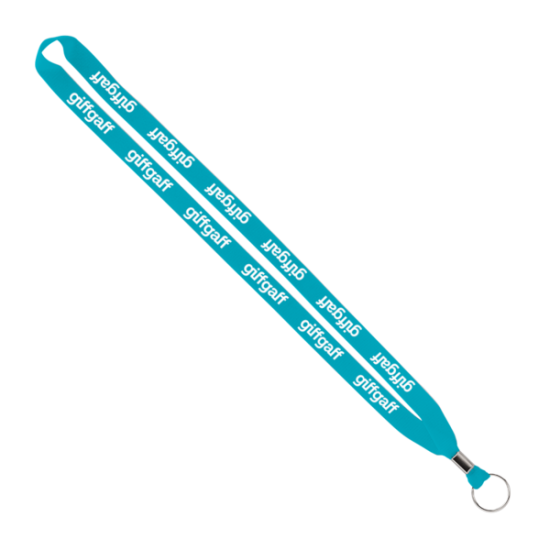 Import Rush 5/8" Polyester Lanyard with Silver Crimp & Split-Ring