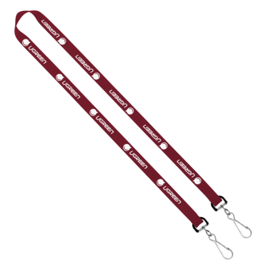 Import Rush 5/8" Polyester 2-Ended Lanyard with Dual Sewn Silver Metal Split-Ring Import Rush 5/8" Polyester 2-Ended Lanyard with Dual Sewn Silver Metal Split-Ring