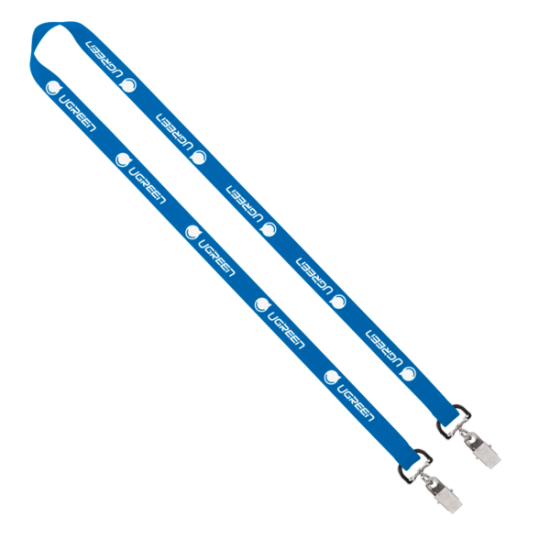 Import Rush 5/8" Polyester 2-Ended Lanyard with Dual Sewn Silver Metal Split-Ring Import Rush 5/8" Polyester 2-Ended Lanyard with Dual Sewn Silver Metal Split-Ring
