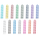 Color: Black (SnugZ) Import Rush 5/8" Polyester 2-Ended Lanyard with Dual Sewn Silver Metal Split-Ring