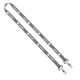 Import Rush 5/8" Polyester 2-Ended Lanyard with Dual Sewn Silver Metal Split-Ring