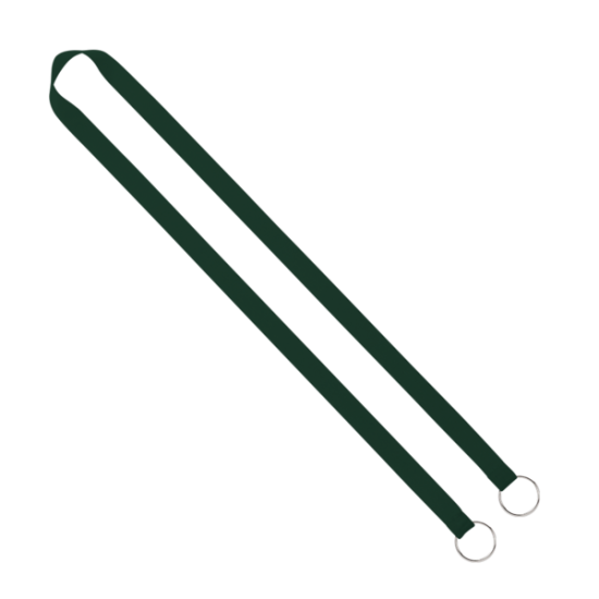 Import Rush 5/8" Polyester 2-Ended Lanyard with Dual Sewn Silver Metal Split-Ring