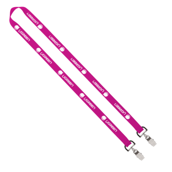 Import Rush 5/8" Polyester 2-Ended Lanyard with Dual Sewn Silver Metal Split-Ring Import Rush 5/8" Polyester 2-Ended Lanyard with Dual Sewn Silver Metal Split-Ring