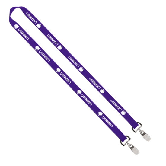 Import Rush 5/8" Polyester 2-Ended Lanyard with Dual Sewn Silver Metal Split-Ring Import Rush 5/8" Polyester 2-Ended Lanyard with Dual Sewn Silver Metal Split-Ring