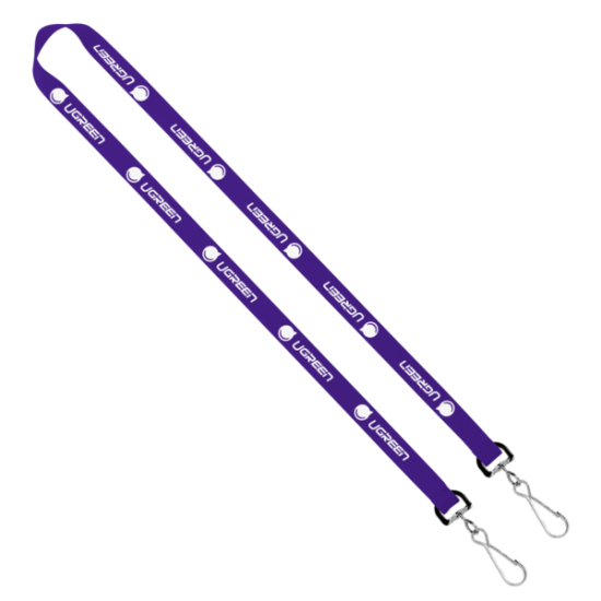 Import Rush 5/8" Polyester 2-Ended Lanyard with Dual Sewn Silver Metal Split-Ring Import Rush 5/8" Polyester 2-Ended Lanyard with Dual Sewn Silver Metal Split-Ring