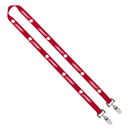 Import Rush 5/8" Polyester 2-Ended Lanyard with Dual Sewn Silver Metal Split-Ring Import Rush 5/8" Polyester 2-Ended Lanyard with Dual Sewn Silver Metal Split-Ring
