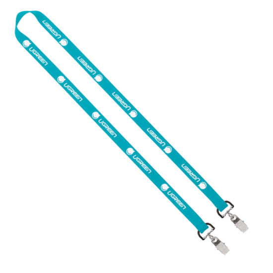 Import Rush 5/8" Polyester 2-Ended Lanyard with Dual Sewn Silver Metal Split-Ring Import Rush 5/8" Polyester 2-Ended Lanyard with Dual Sewn Silver Metal Split-Ring