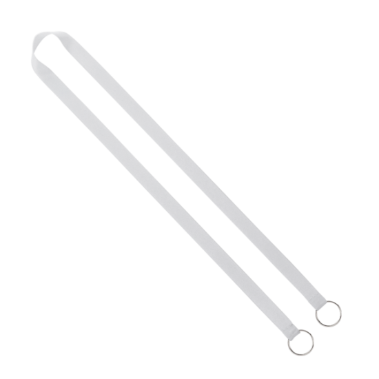 Import Rush 5/8" Polyester 2-Ended Lanyard with Dual Sewn Silver Metal Split-Ring