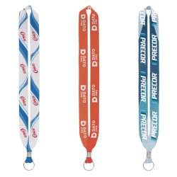 Import Rush 1" Dye-Sublimated Lanyard with Silver Crimp & Split-Ring