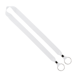 Import Rush 1" Dye-Sublimated 2-Ended Lanyard with Dual Silver Metal Crimp & Split-Ring