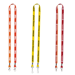 Import Rush 1/2" Dye-Sublimated 2-Ended Lanyard with Dual Silver Crimps & Split-Rings