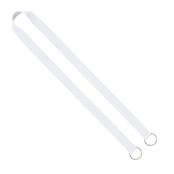 Import Rush 3/4" Dye-Sublimated Double-Ended Lanyard with Dual Sewn Silver Metal Split-Ring