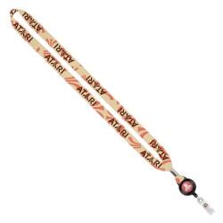 Import Rush 5/8" Dye-Sublimated Lanyard with Silver Crimp & Badge Reel