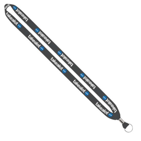 Import Rush 5/8" Dye-Sublimated Lanyard with Silver Crimp & Split-Ring