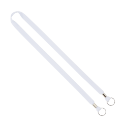 Import Rush 5/8" Dye-Sublimated Lanyard with Dual Silver Crimps & Dual Silver Metal Split-Rings