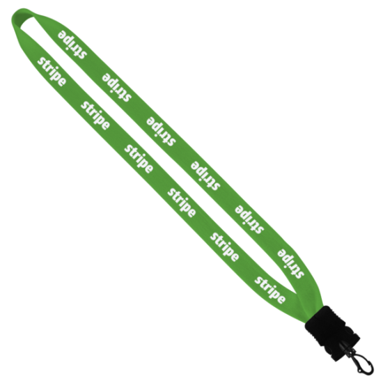 3/4" Cotton Lanyard with Plastic Snap-Buckle Release & Swivel Hook