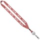 3/4" Marled Lanyard with Metal Crimp & Retractable Badge Reel