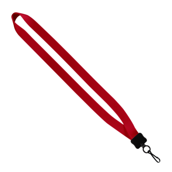 3/4" Smooth Nylon Lanyard with Plastic Clamshell, O-Ring & Metal Swivel Sna