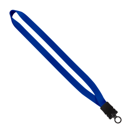 3/4" Smooth Nylon Lanyard with Snap-Buckle Release & O-Ring