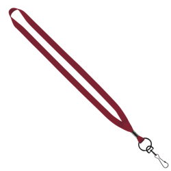 1/2" Polyester Lanyard with Metal Crimp & Swivel Snap Hook