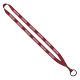 Color: Black (SnugZ) 1/2" Polyester Lanyard with Metal Crimp & Split-Ring