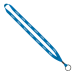 1/2" Polyester Lanyard with Metal Crimp & Split-Ring