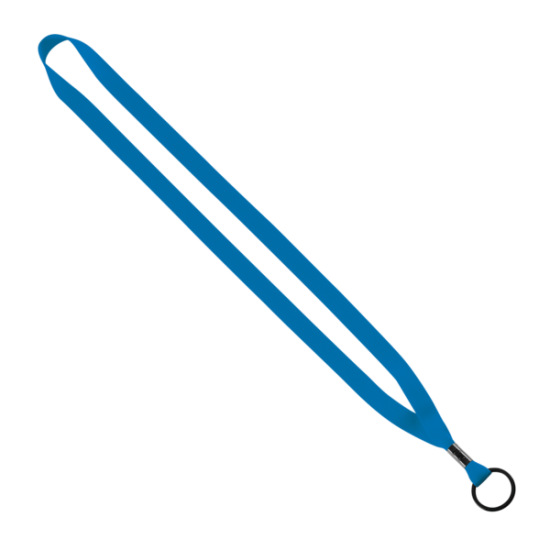 1/2" Polyester Lanyard with Metal Crimp & Split-Ring 1/2" Polyester Lanyard with Metal Crimp & Split-Ring