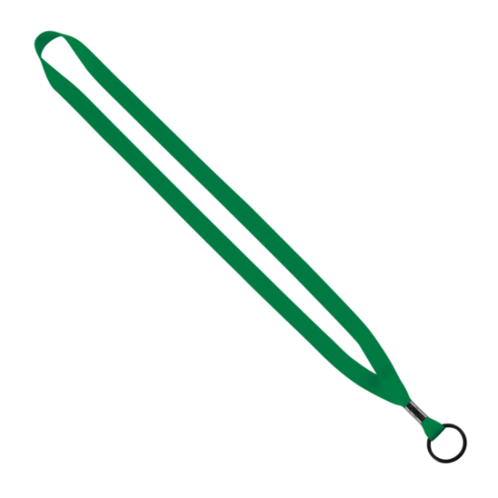 1/2" Polyester Lanyard with Metal Crimp & Split-Ring 1/2" Polyester Lanyard with Metal Crimp & Split-Ring