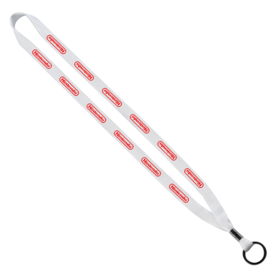 1/2" Polyester Lanyard with Metal Crimp & Split-Ring