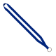 1/2" Polyester Lanyard with Sewn Metal Split-Ring