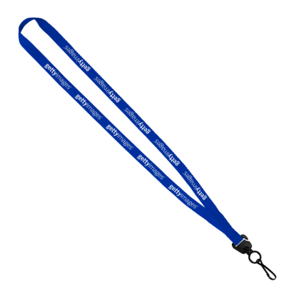 Evolution12 - 1/2" Polyester Welded Lanyard with Trapezoid and Plastic O-Ring
