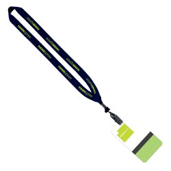 3/4" Polyester Lanyard with 3" x 5" ID Badge