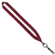Color: Burgundy (SnugZ)
Color: Black (SnugZ) 3/4" Polyester Lanyard with Metal Crimp & Swivel Snap Hook